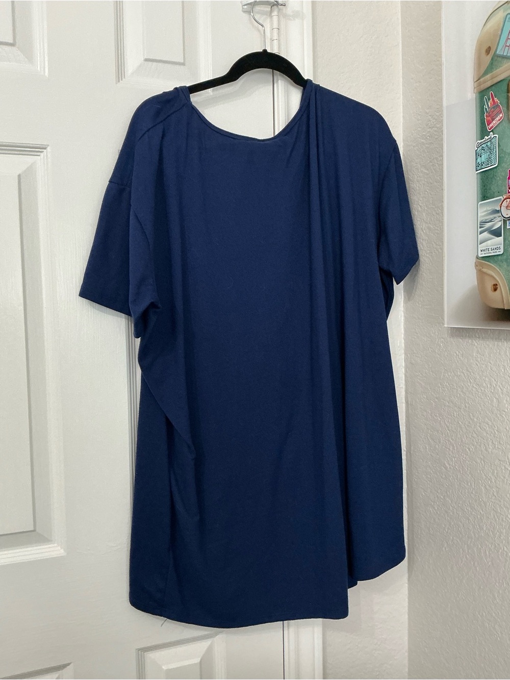 LulaRoe Classic Navy Short-Sleeve Women's Top Irma